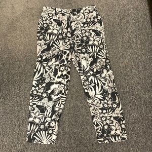 Chico’s Design linen cropped pants - EUC!
